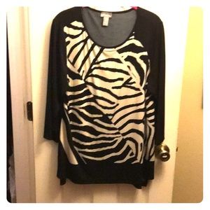 Chico’s Travelers Tunic Blouse